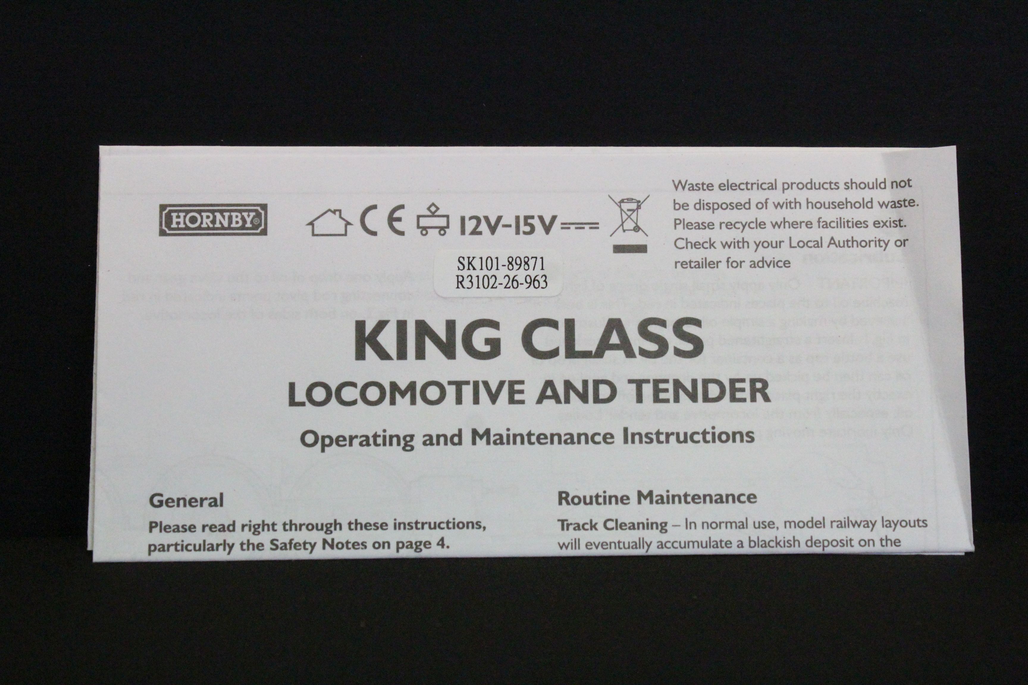 Boxed ltd edn Hornby OO gauge R3102 BR 4-6-0 King Class Locomotive King Edward II - Image 7 of 7