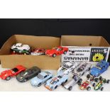 29 diecast racing car models, 1/18 scale or similar, to include Burago, Maisto, Universal Hobbies,