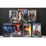 Seven boxed Neca Terminator figures to include 2 x The Terminator (both variants), Terminator 2