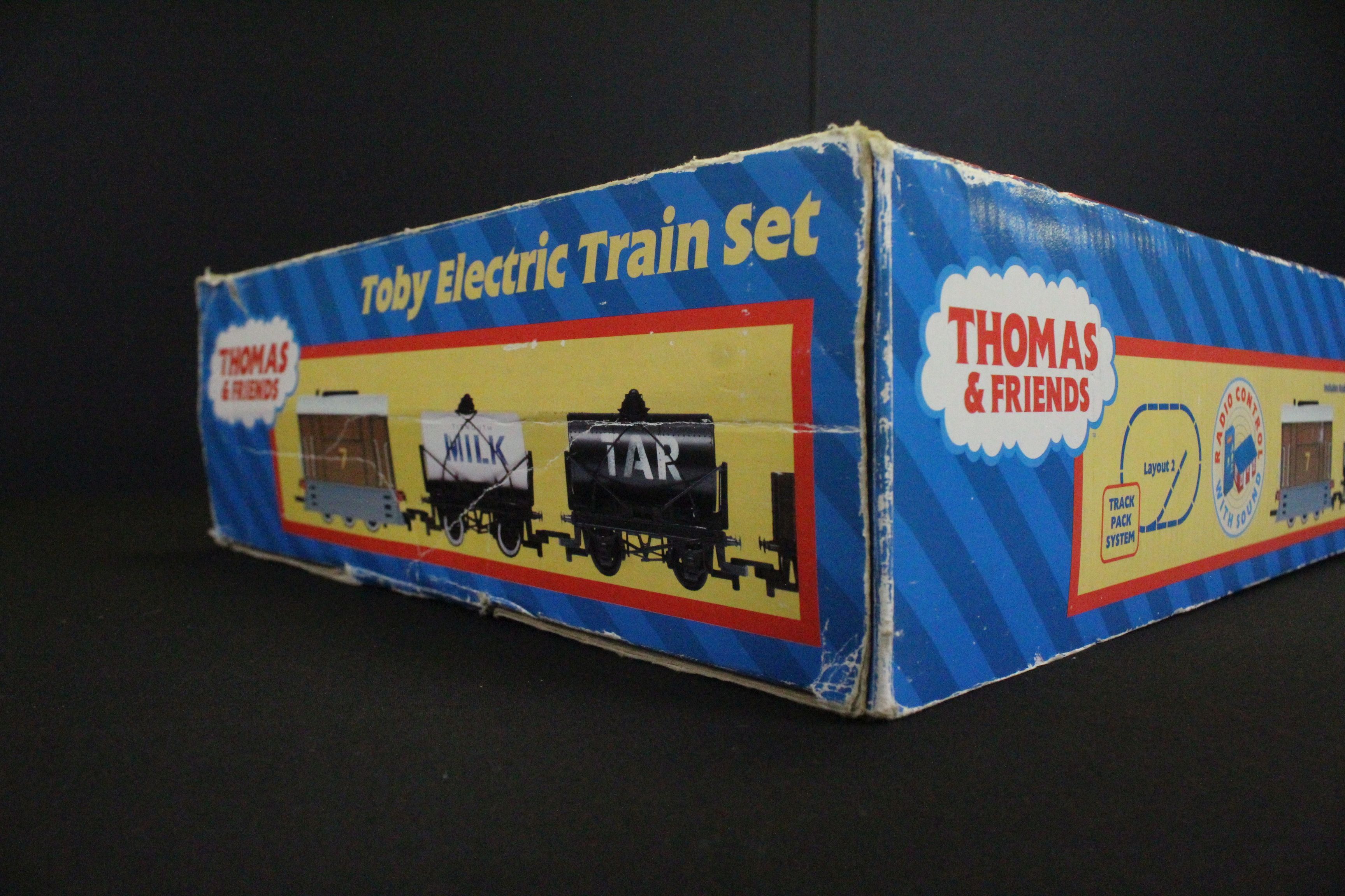 Boxed Hornby OO gauge R9044 Thomas & Friends Toby Electric Train Set, complete - Image 3 of 7