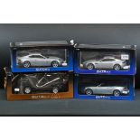 Four boxed 1/18 AutoArt diecast models to include 3 x Performance (Jaguar XK Convertible, Jaguar XKR