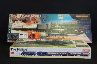 Two boxed Hornby OO gauge train sets to include R826 Cornish Riviera Express and R1040 The