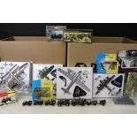 35 Boxed diecast models, mainly military-related, to include Corgi, NewRay, Dinky, Welly, Atlas