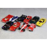 10 Hornby Scalextric slot cars