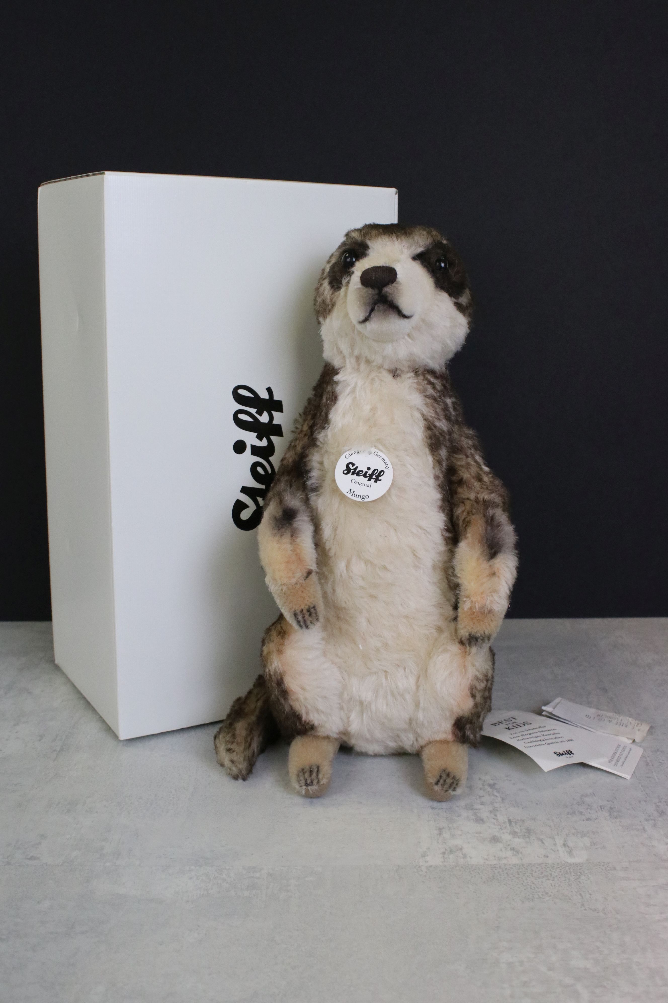 Two boxed Steiff Meerkats, to include 071249 Mungo & 045257 Cockie , together with two boxed - Image 4 of 6