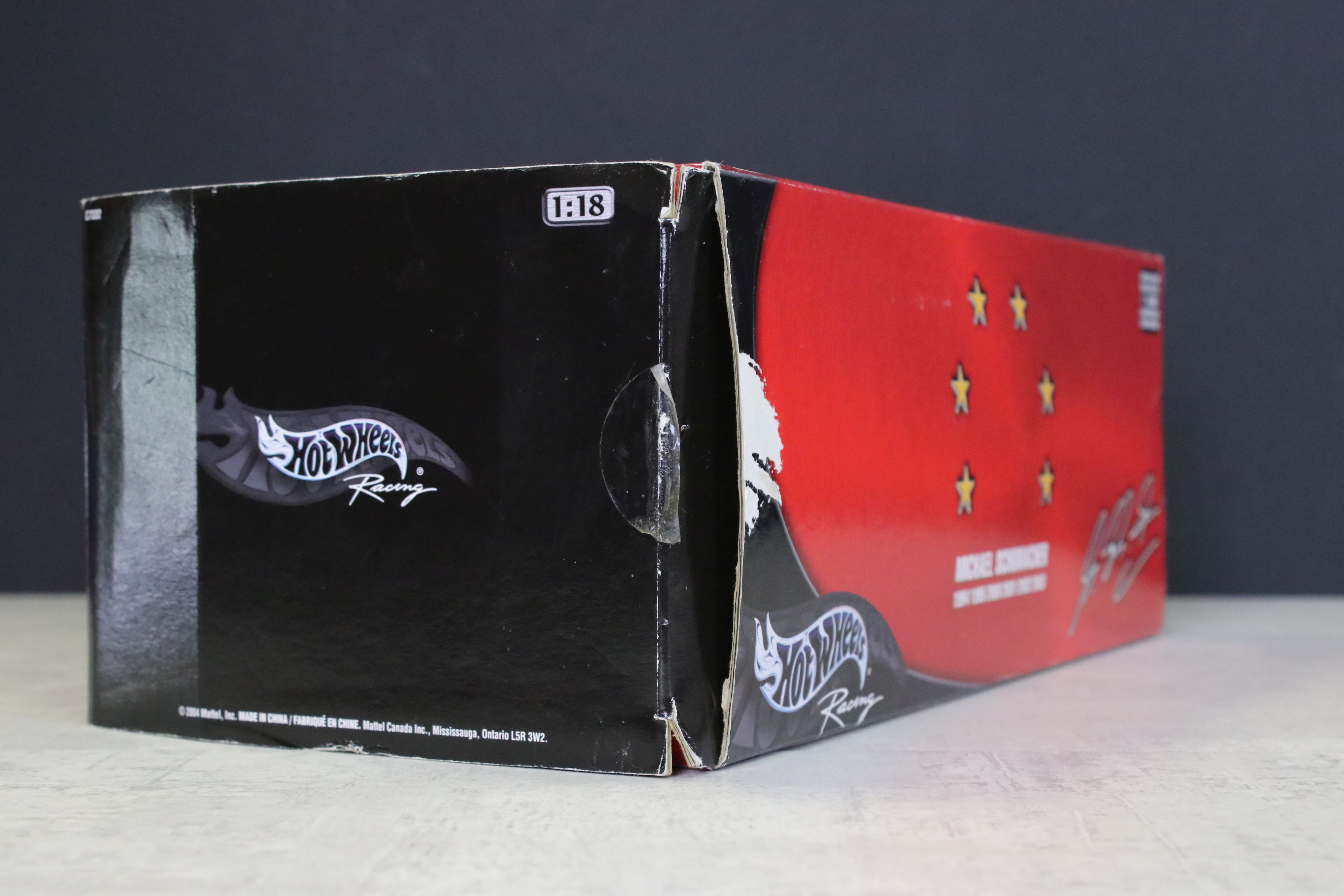 Nine boxed Mattel Hot Wheels 1/18 diecast Ferrari Formula 1 related models, to include Michael - Image 7 of 11