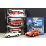 Three Boxed Burago Diamonds 1/18 diecast models to include 3006 Jaguar SS100 (1937) - split box