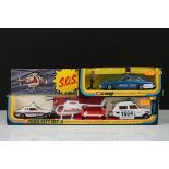 Boxed Corgi GS18 Emergency Services Gift Set diecast model and figure set plus a boxed Corgi 416