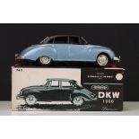 Boxed Bandai Japan tin plate friction Auto Union DKW 1000 Limousine, in vg condition with minimal