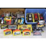 Around 55 Boxed diecast models to include Corgi, Matchbox, Burago, Fabri Editori, Lledo, Atlas