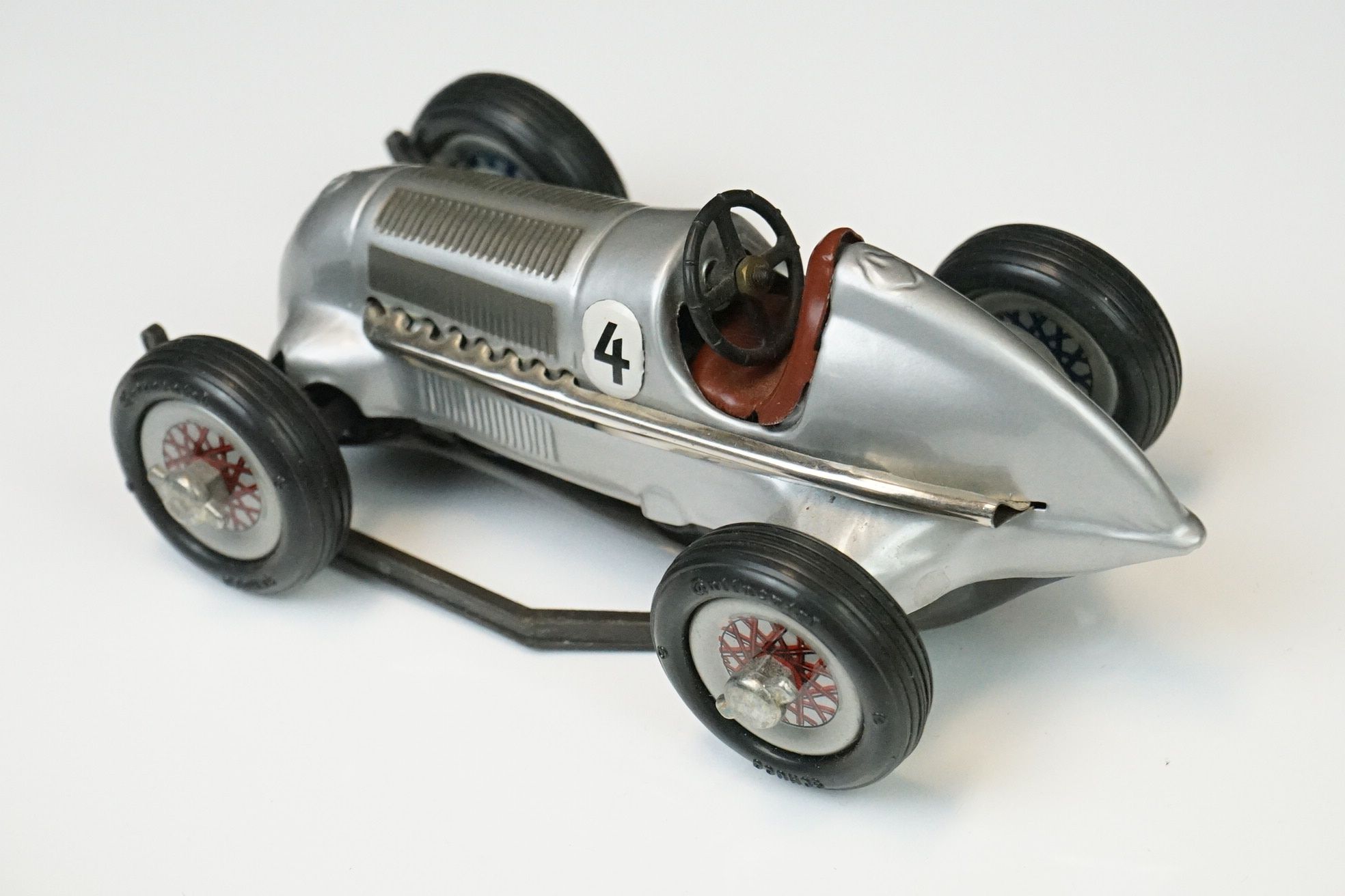 Boxed Schuco Studio Mercedes Grand Prix 1936 tinplate clockwork model, with key & accessories (model - Image 14 of 20