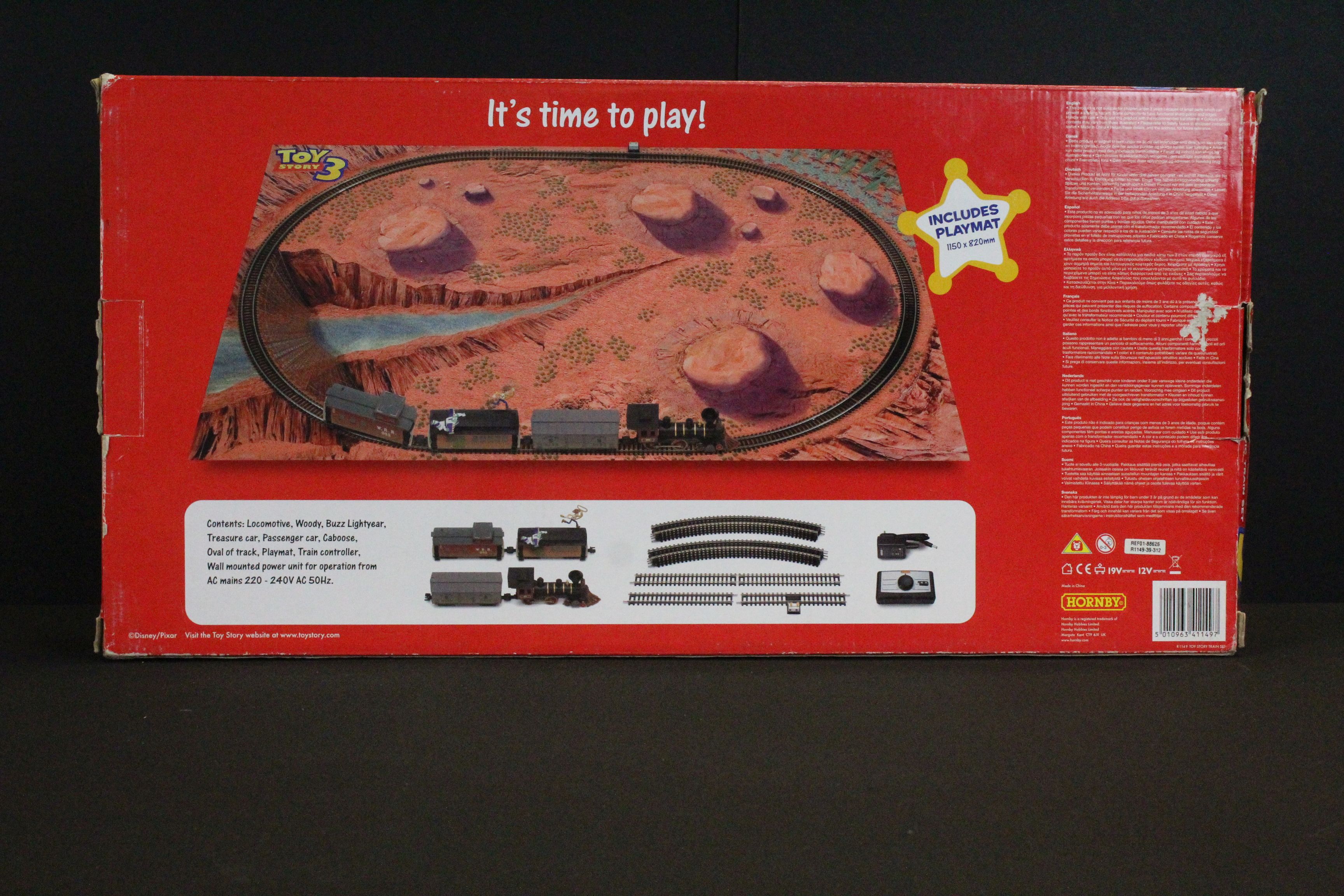 Boxed Hornby OO gauge R1149 Toy Story 3 train set, complete with locomotive, rolling stock etc - Image 2 of 7