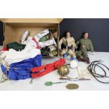 Action Man - Two original Palitoy Action Man figures to Solider & Deep Sea Diver plus various