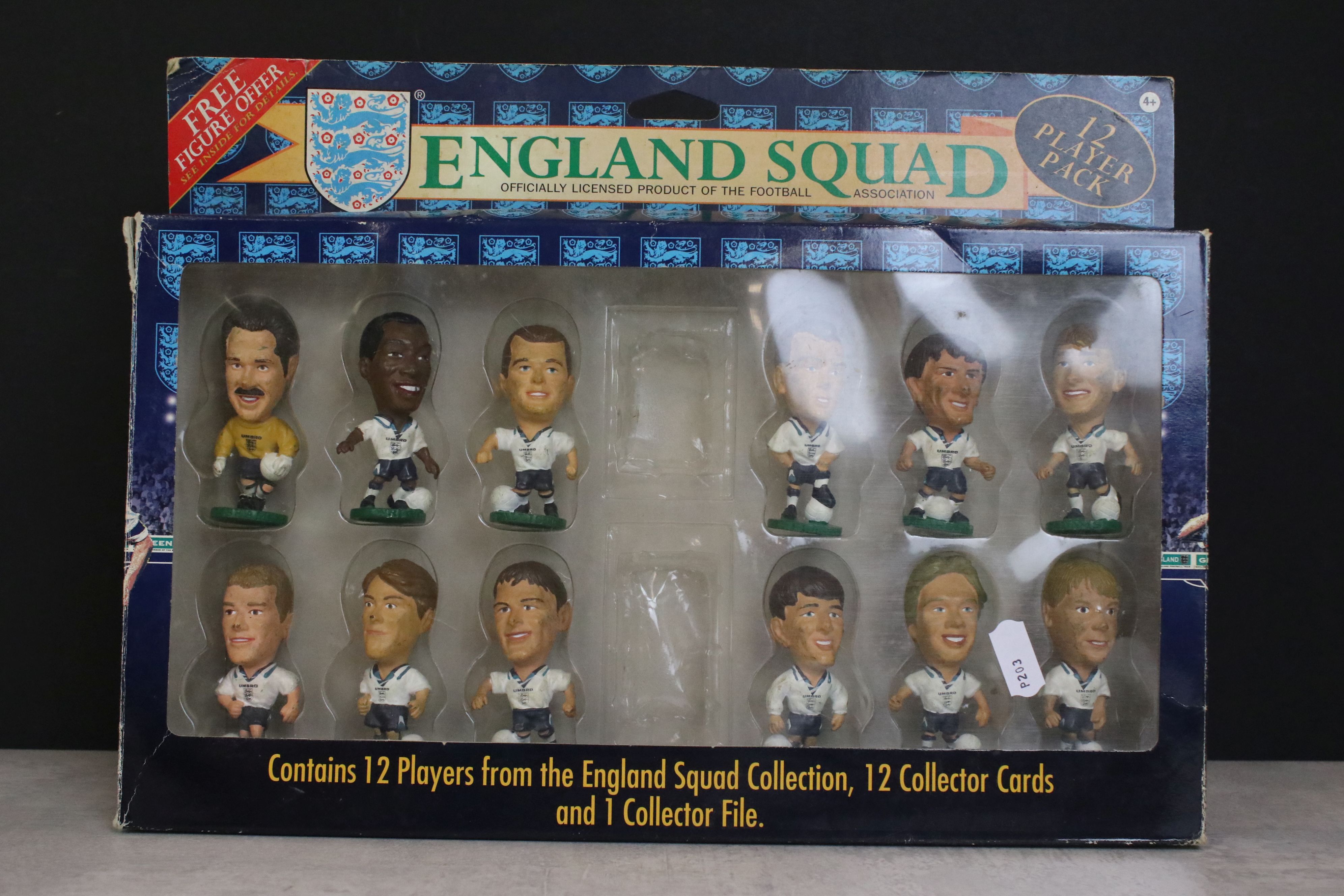 Five Boxed Corinthian football figure 12 player packs to include 4 x Premier League (LV12P - Image 3 of 3