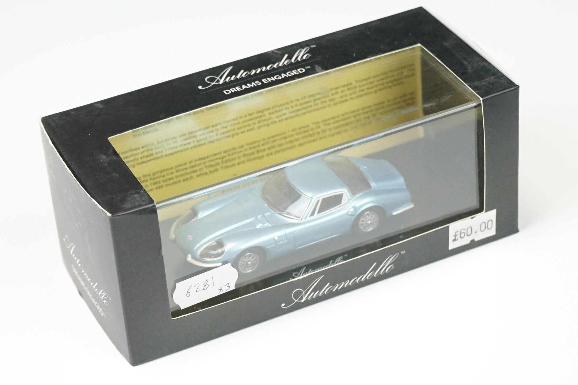 Three Boxed Automodello 1:43 1964 Marcos 1800 ltd edn models to include Tribute Edition Royal Blue - Image 6 of 7