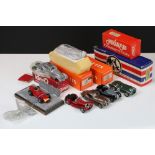 Five boxed white metal model vehicles, to include Mikansue Competition 22 Adler 2.5 LM 1938,