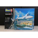 Boxed & unbuilt Revell 04958 1:144 Antonov An-225 Mrija plastic model plane kit, plus a boxed &