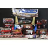 16 Boxed / cased diecast models to include 12 x Atlas Editions Classic Fire Engines, Solido Prestige