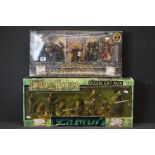 Two boxed Toy Biz The Lord Of The Rings figure sets featuring The Fellowship Of The Ring Deluxe Gift