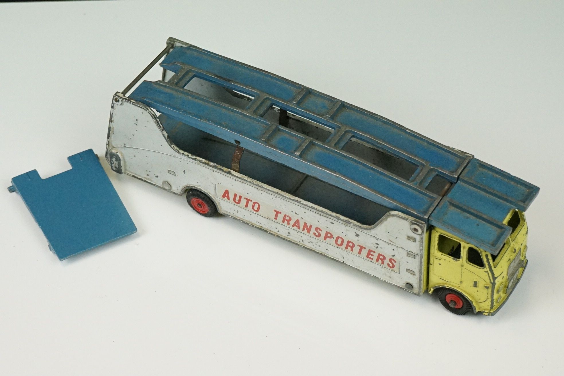 Around 27 mid 20th C play worn Dinky diecast models to include 984 Supertoys Car Carrier, 2 x - Image 13 of 13