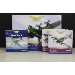 Four Boxed Aviation Archive 1:72 military aircraft ltd edn diecast models to include 1:72 AA32607