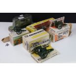 Four Boxed Britains military-related diecast models to include 1263 Royal Artillery Gun and