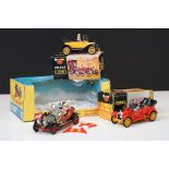 Boxed Corgi 266 Chitty Chitty Bang Bang diecast model with figures (tail & frontal wings loose,