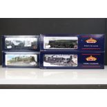 Four boxed Bachmann OO gauge locomotives to include 32351 Standard Class 4MT Tank 80097 BR l/
