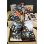 Large collection of mainly Star Trek and associated books & dvds to include Official Fact Files,