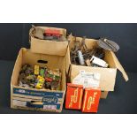 Collection of play worn Hornby O gauge model railway to include 2 x locomotives and 11 x items of