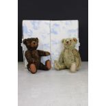 Two boxed Steiff teddy bears, to include Brownie 026980 & Classic mohair 004261, both approx. 28cm