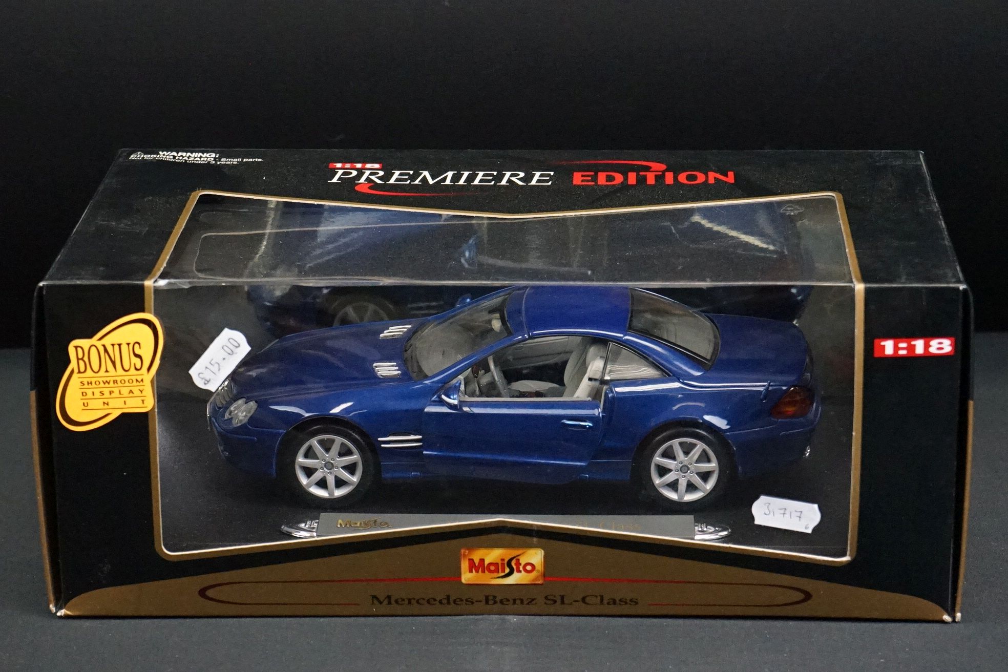 Four boxed Maisto 1/18 diecast models to include 3 x Premiere Edition (2 x Mercedes Benz SL Class, - Image 17 of 18