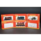 Six boxed Hornby OO gauge locomotives to include R2063 SR Terrier Locomotive 2, R2165B BR 0-6-0