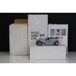 Four Boxed Franklin Mint diecast models to include 1904 Mercedes Simplex, Jaguar SS-100 (missing box