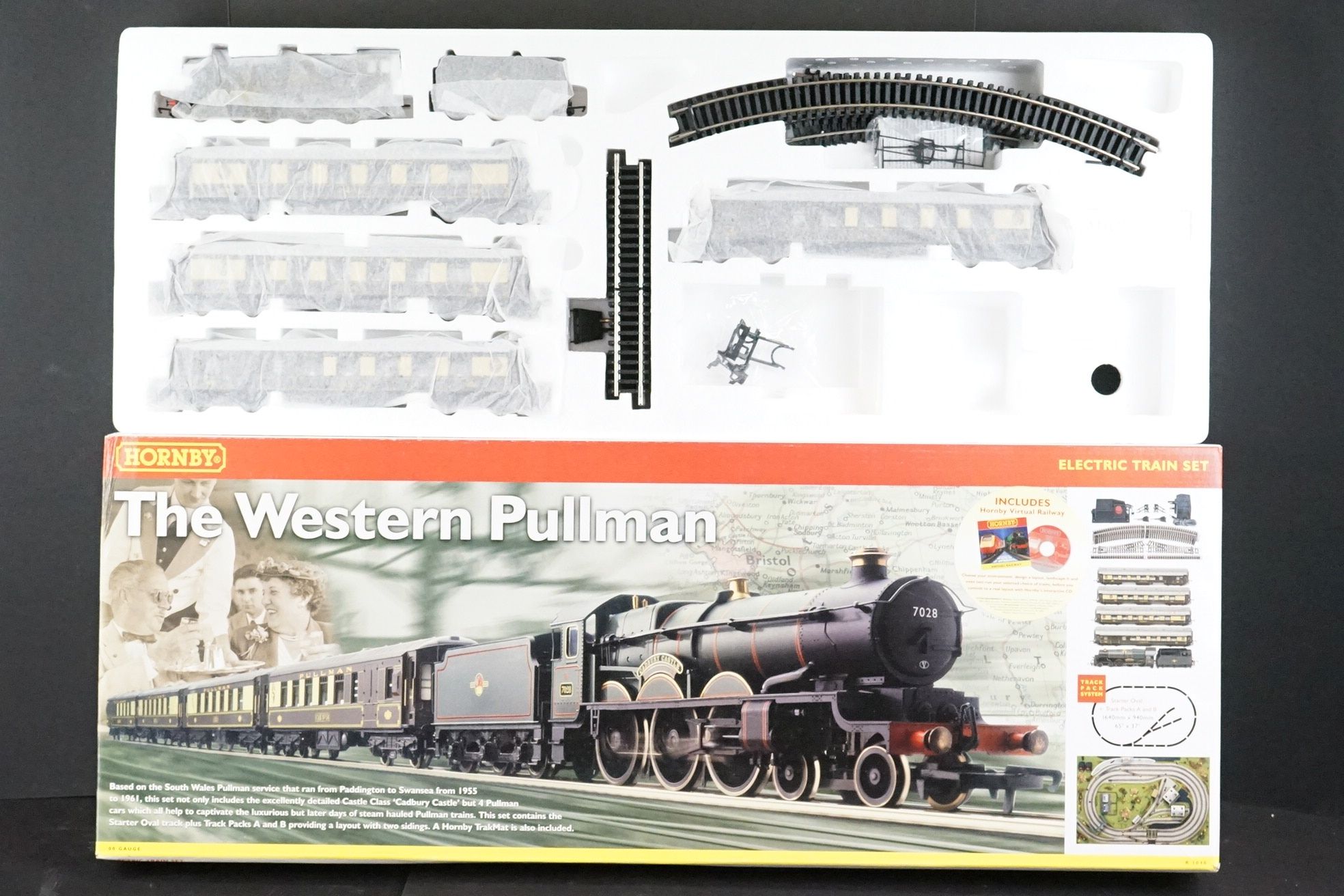 Two boxed Hornby OO gauge electric train sets to include R1039 Flying Scotsman and R1048 The Western - Image 2 of 11