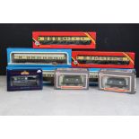 Eight boxed OO gauge items of rolling stock to include 3 x Airfix 54250-0 Class B Suburban Brake