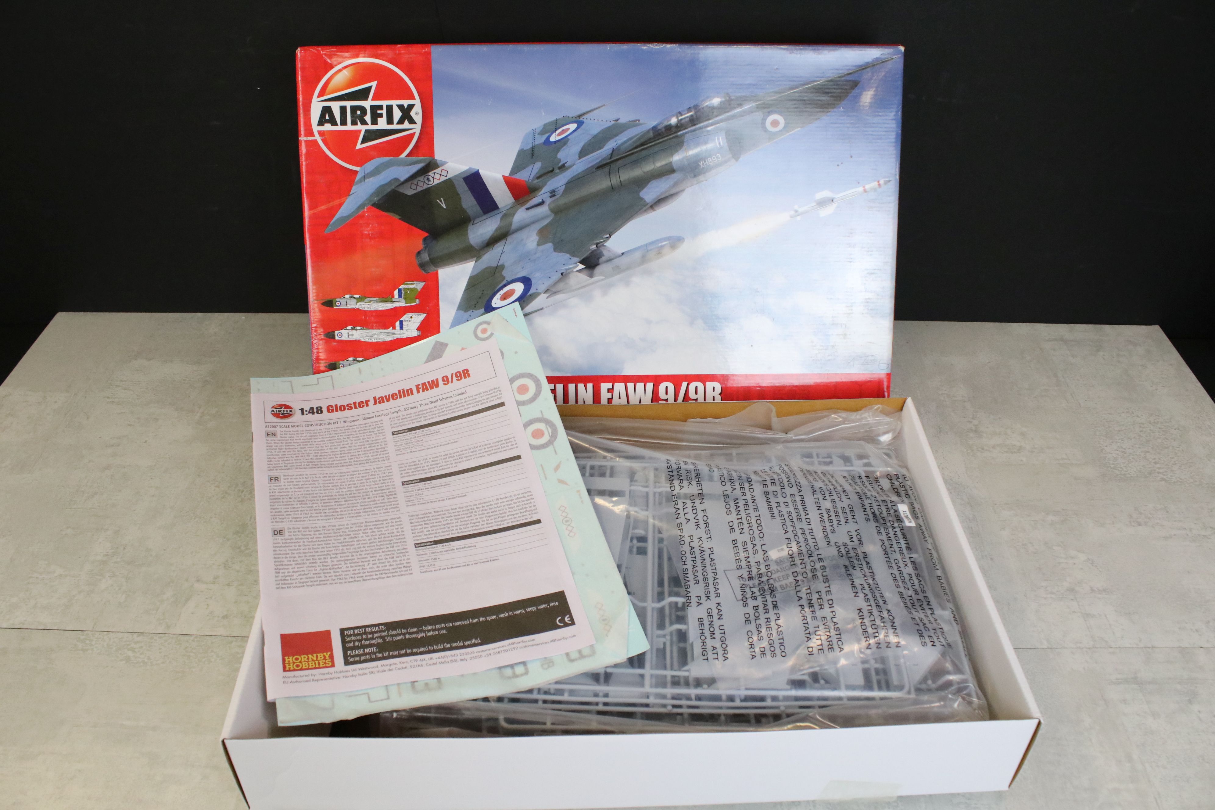 Eight Boxed & unbuilt Airfix plastic model kits to include A10103 1:48 English Electric Canberra PR. - Image 3 of 9