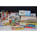 30 Boxed plastic model kits to include 16 x Eagle ships, 7 x Frog, Lincoln Bristol Helicopter, 2 x