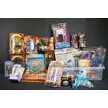 21 Boxed TV related figures & collectibles to include 4 x Thunderbirds (boxed DVD diecast set,