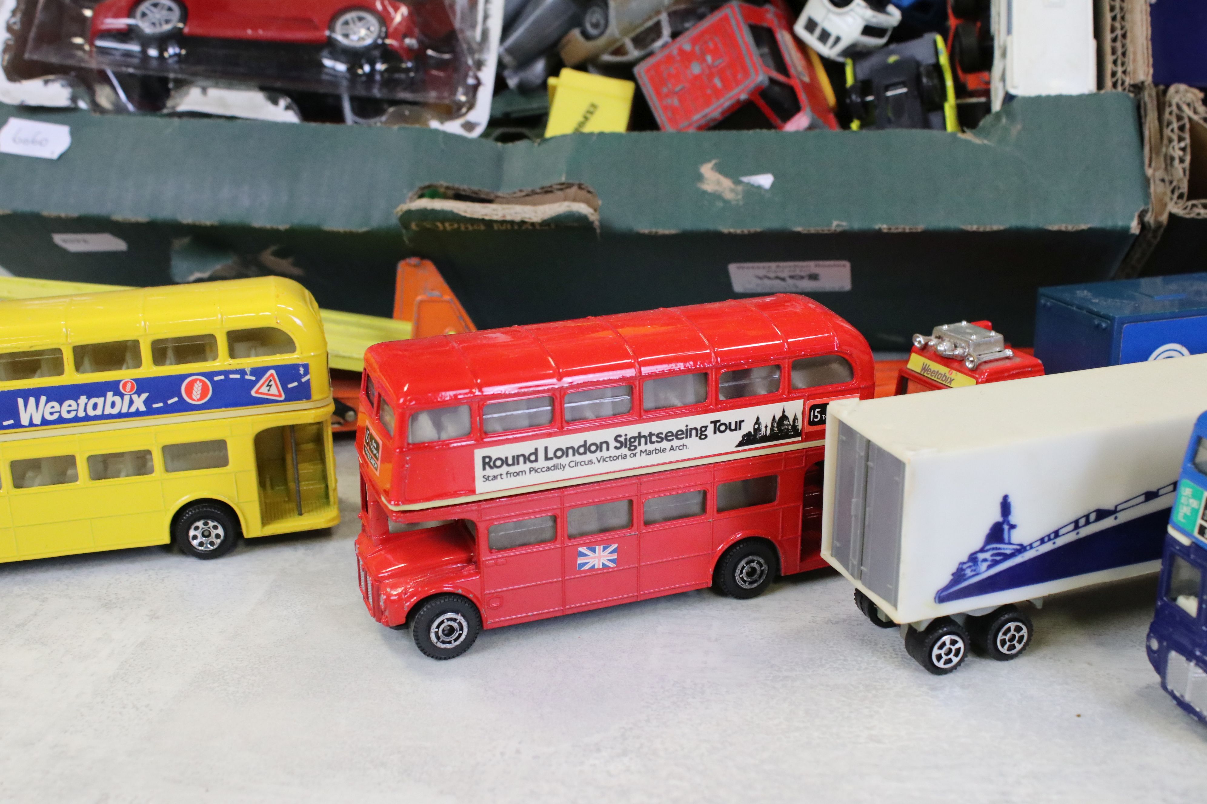 Quantity of play worn diecast models from the mid 20th C onwards to include Corgi, Matchbox etc - Image 3 of 11