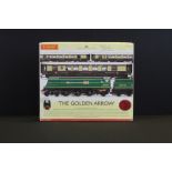 Boxed Hornby OO gauge R2369 The Golden Arrow Train Pack, complete, box tatty with 'Spud Murphy'