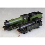 Two kit built O gauge locomotives to include 0-6-0 4717 LNER in green and LMS 0-6-0 in black livery