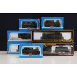 Seven boxed OO gauge locomotives to include 5 x Airfix (2 x 54150-1 Prairie Tank Locomotive 2-6-2