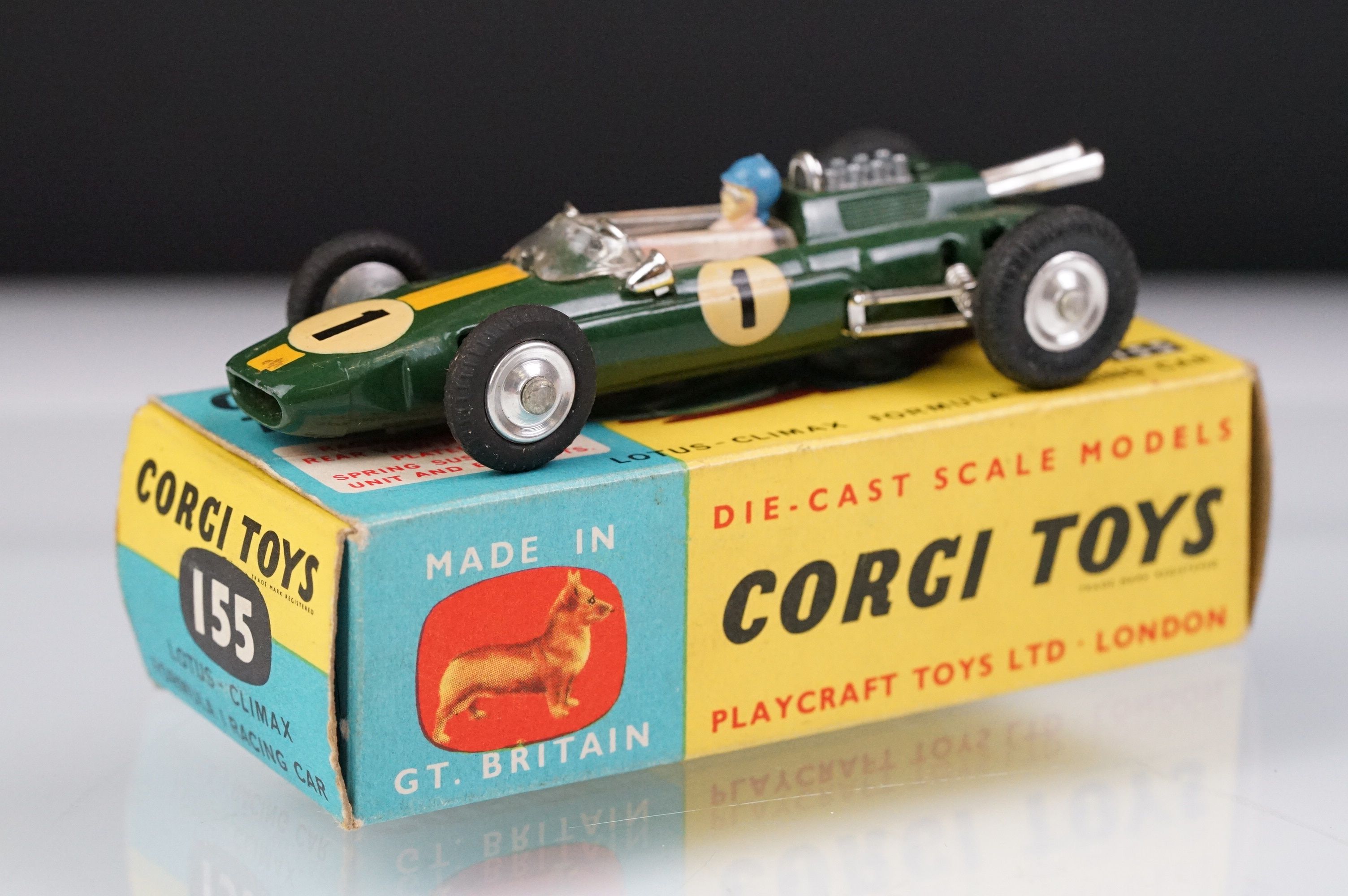 Four boxed Corgi diecast models to include 155 Lotus Climax Formula I Racing Car in green, 245 Buick - Image 30 of 39