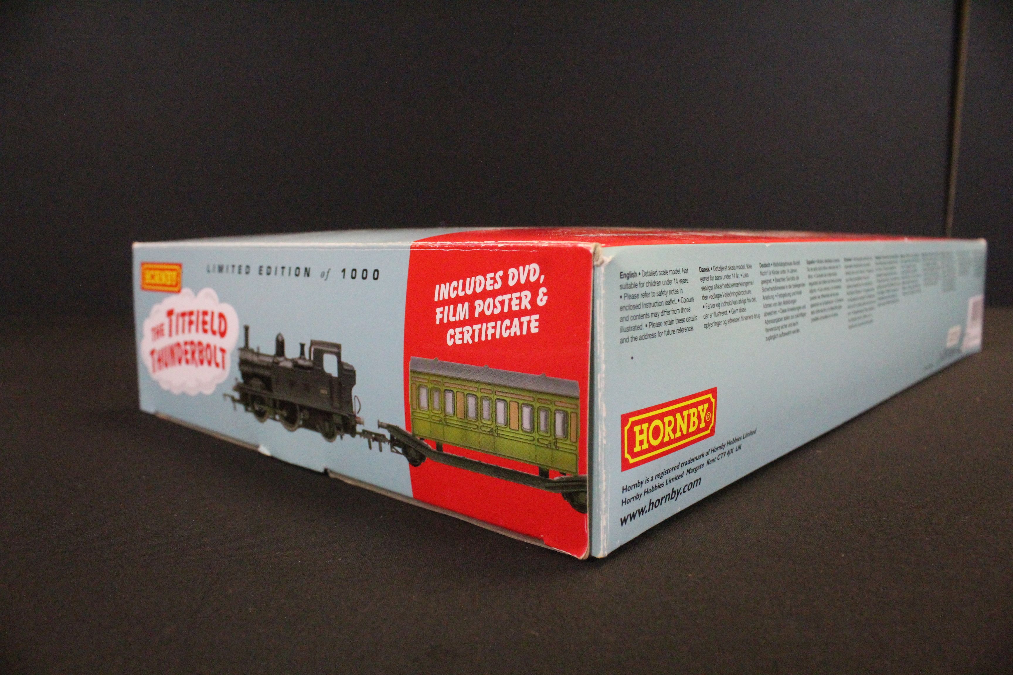 Boxed ltd edn Hornby OO gauge The Titfield Thunderbolt locomotive, complete with poster & DVD - Image 2 of 9