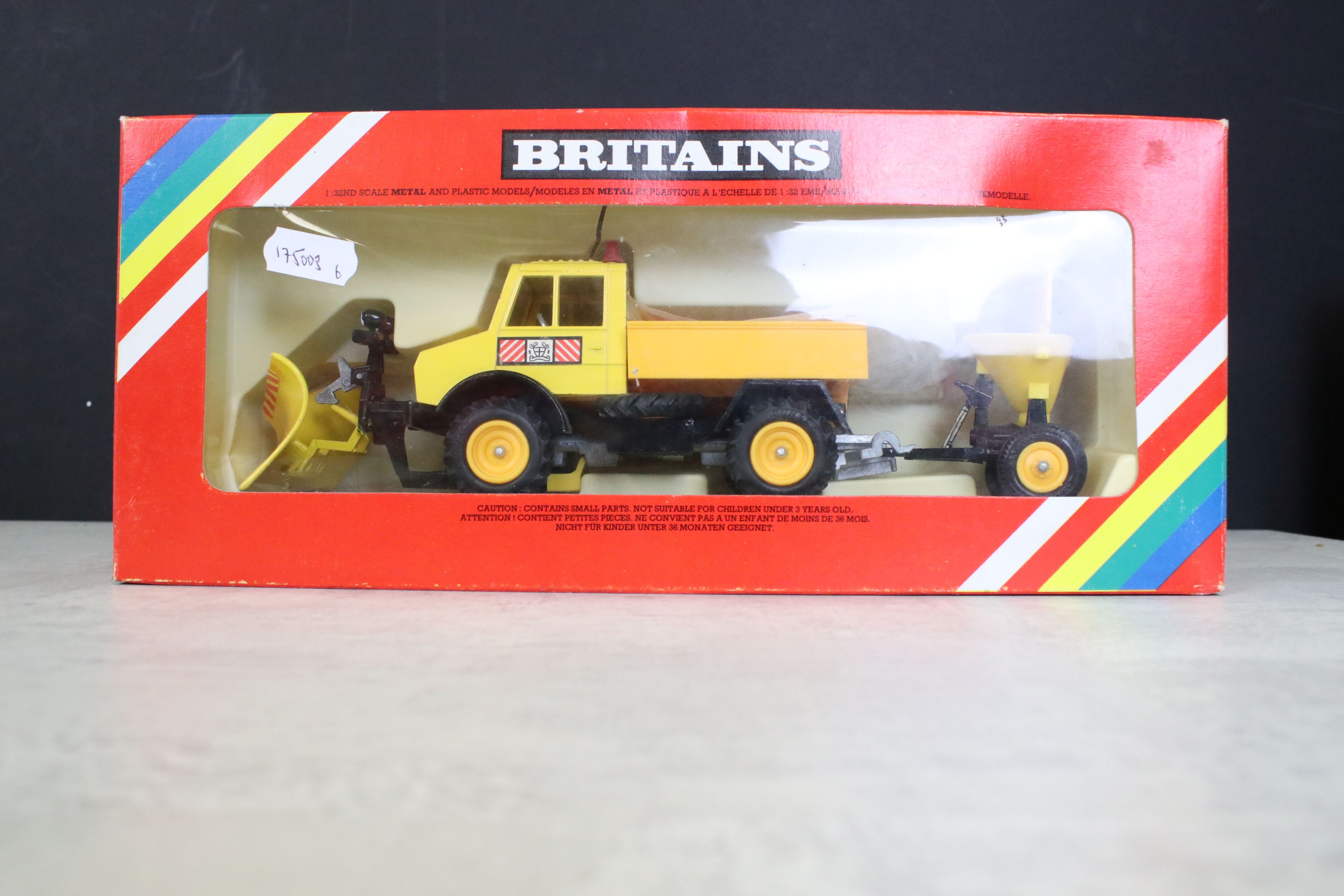 Six boxed Britains diecast metal and plastic agricultural models, to include 9563 Vacuum Tanker, - Image 3 of 9