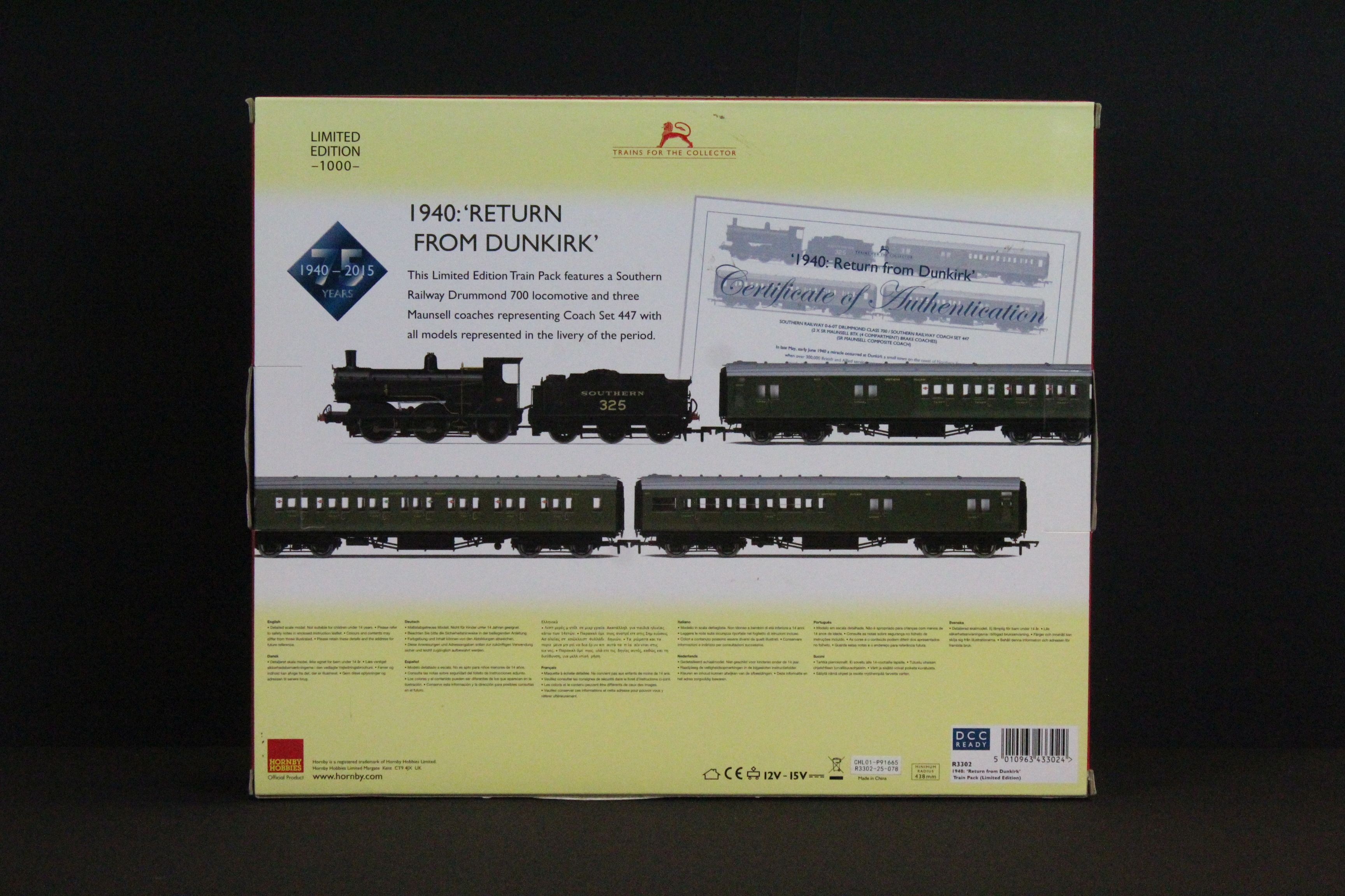 Boxed ltd edn Hornby OO gauge R3302 1940 Return From Dunkirk Train Pack, complete - Image 2 of 5