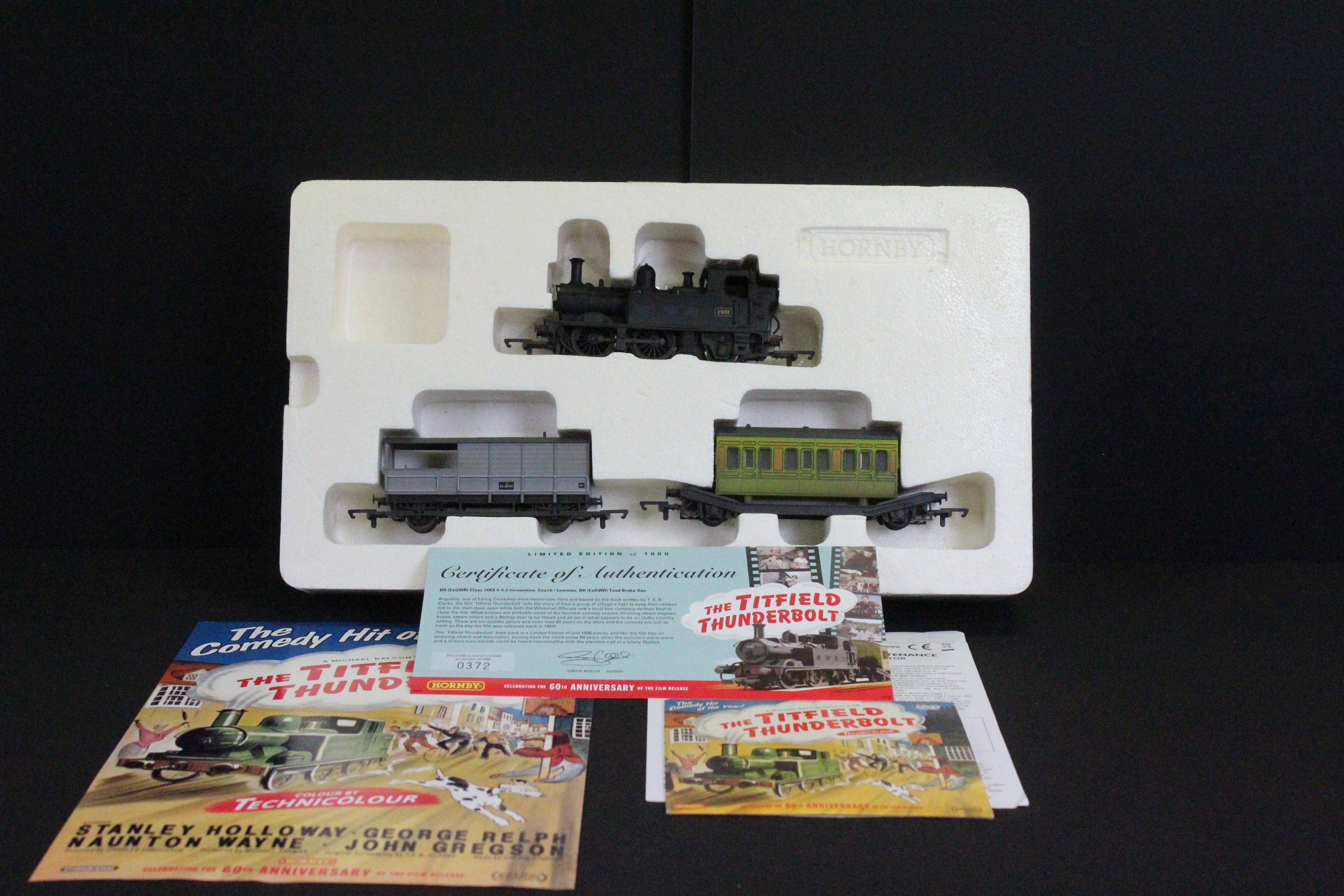 Boxed ltd edn Hornby OO gauge The Titfield Thunderbolt locomotive, complete with poster & DVD - Image 4 of 9