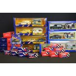 29 Boxed Corgi diecast models to include Jaguar Track Car, Iveco Container Truck, Royal Mail Van,