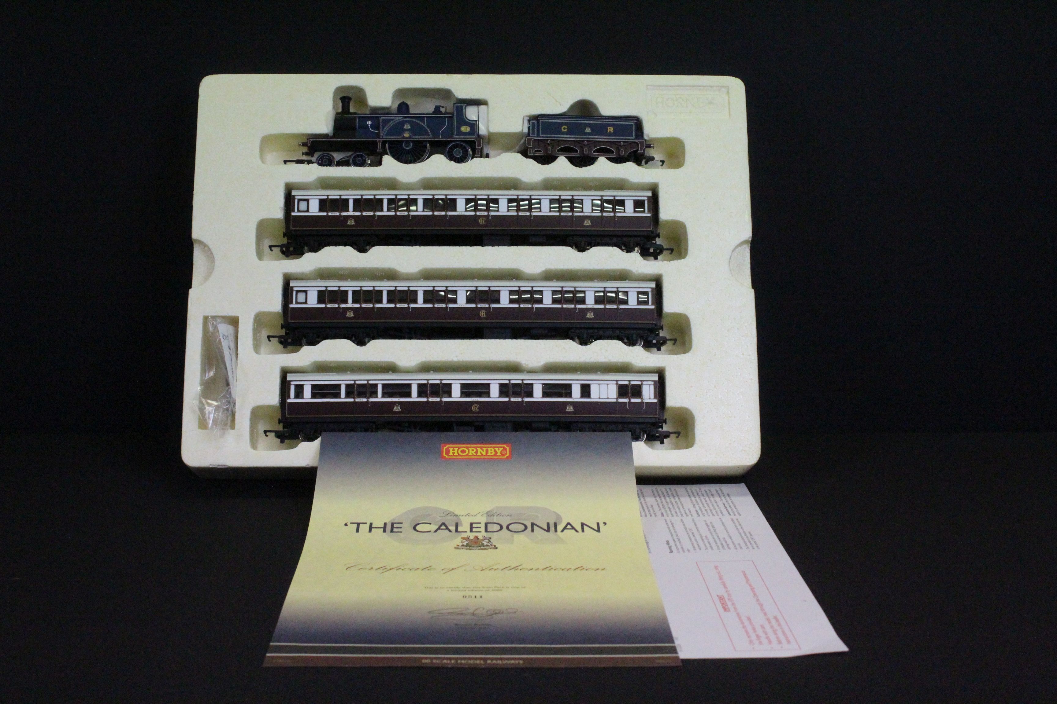 Boxed ltd edn Hornby OO gauge R2610 The Caledonian Train Pack, complete with certificate - Image 4 of 8